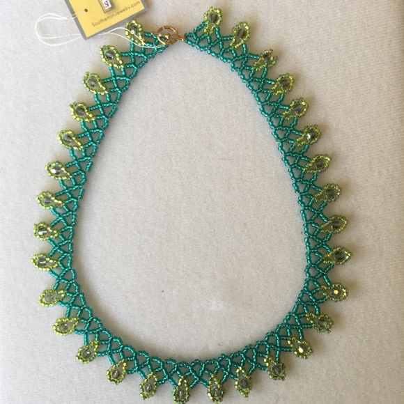 Hand Crafted Jewelry - SJC Hand Woven Swarovski Crystal Necklace